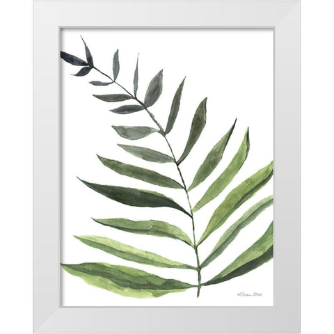 Fern 1  White Modern Wood Framed Art Print by Ball, Susan