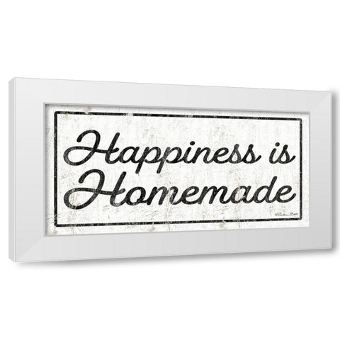 Happiness is Homemade White Modern Wood Framed Art Print by Ball, Susan