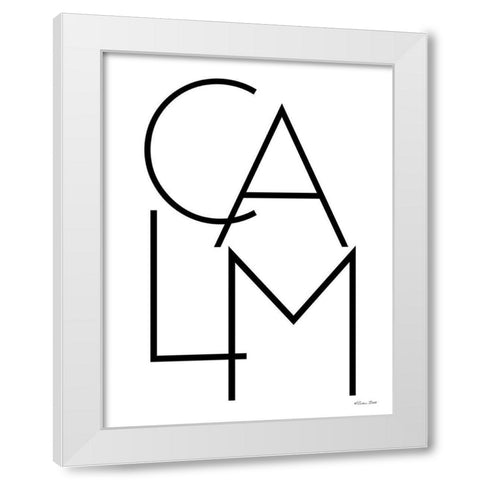 Calm    White Modern Wood Framed Art Print by Ball, Susan