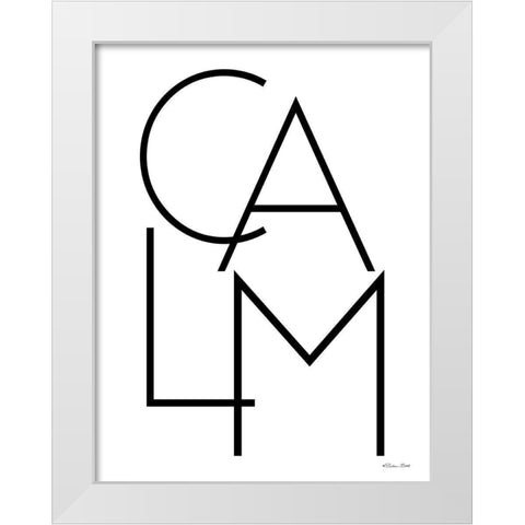 Calm    White Modern Wood Framed Art Print by Ball, Susan