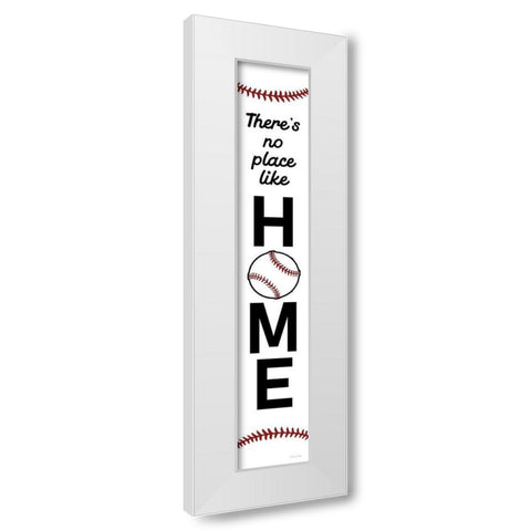 No Place Like Home White Modern Wood Framed Art Print by Ball, Susan