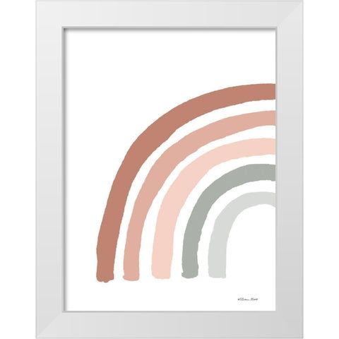 Desert Rainbow 1 White Modern Wood Framed Art Print by Ball, Susan