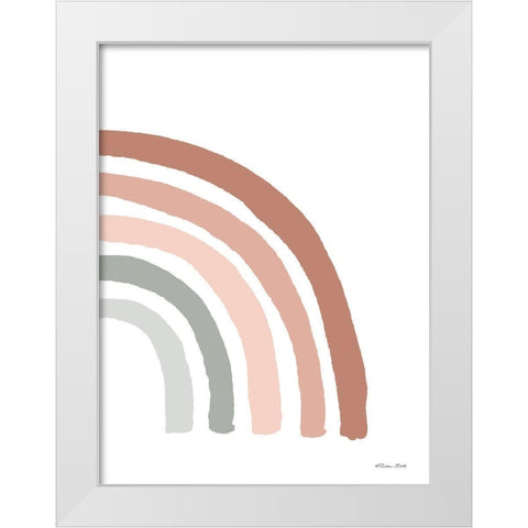 Desert Rainbow 2 White Modern Wood Framed Art Print by Ball, Susan