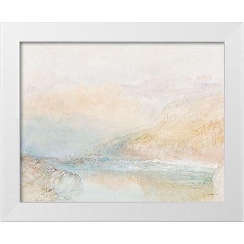 Tranquil Coast 3 White Modern Wood Framed Art Print by Stellar Design Studio