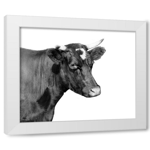 Bessie White Modern Wood Framed Art Print by Stellar Design Studio