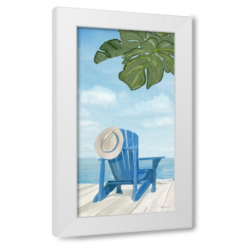 Paradise 1 White Modern Wood Framed Art Print by Stellar Design Studio