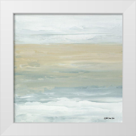 Coastal Blend 2 White Modern Wood Framed Art Print by Stellar Design Studio