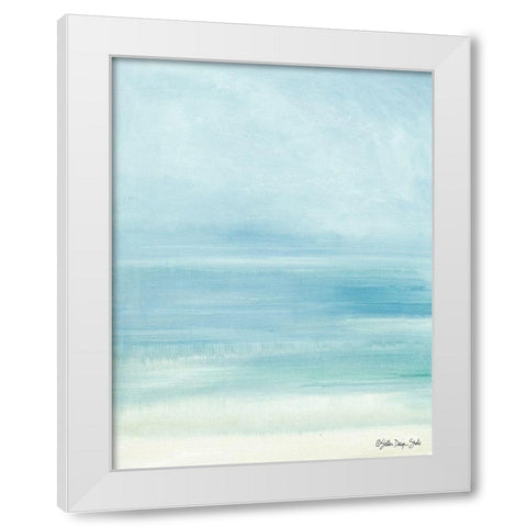 Summer Horizons 2 White Modern Wood Framed Art Print by Stellar Design Studio