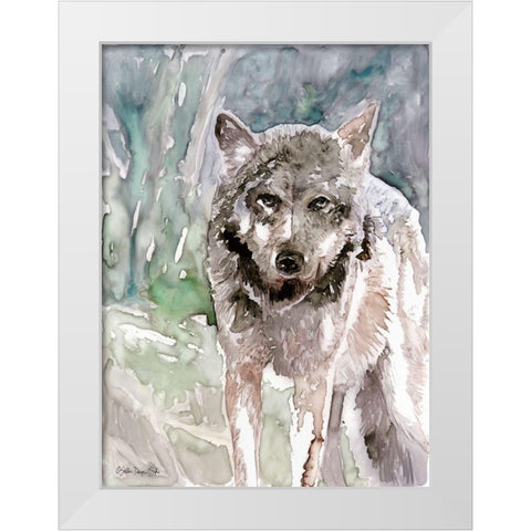 Pacific Coast Wildlife 1 White Modern Wood Framed Art Print by Stellar Design Studio