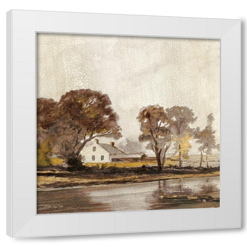 Traditional Landscape 1 White Modern Wood Framed Art Print by Stellar Designs Studio