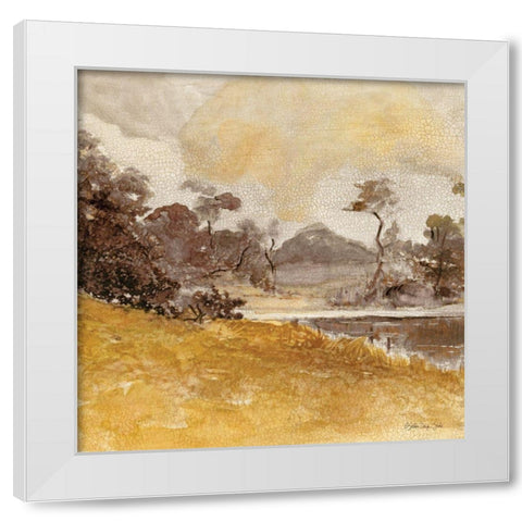 Traditional Landscape 2 White Modern Wood Framed Art Print by Stellar Designs Studio