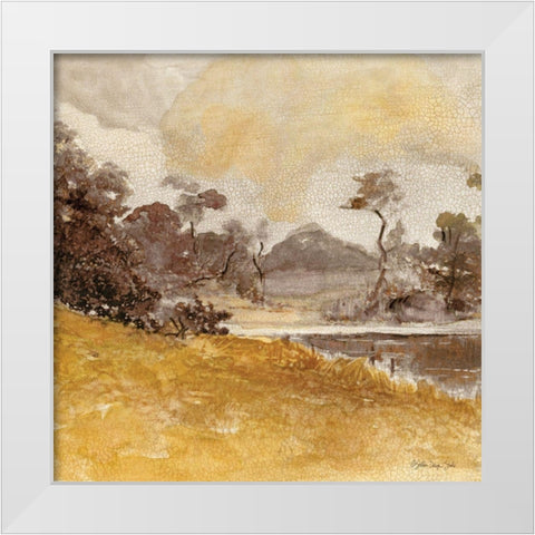 Traditional Landscape 2 White Modern Wood Framed Art Print by Stellar Designs Studio