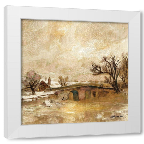 Traditional Landscape 4 White Modern Wood Framed Art Print by Stellar Designs Studio