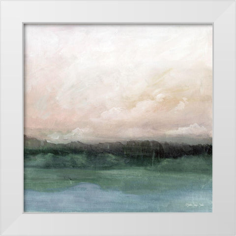 Calm Horizon 2   White Modern Wood Framed Art Print by Stellar Design Studio