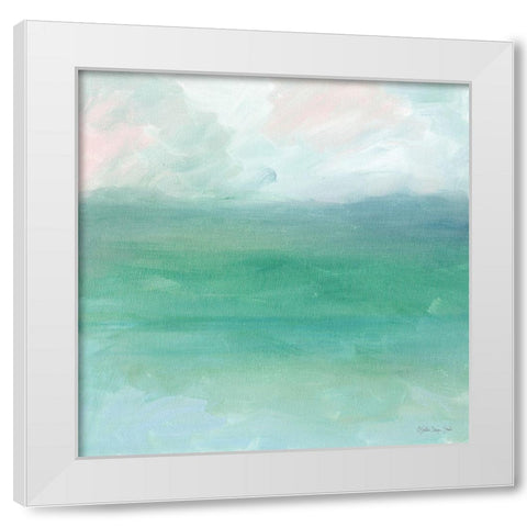 Calm Horizon 8   White Modern Wood Framed Art Print by Stellar Design Studio