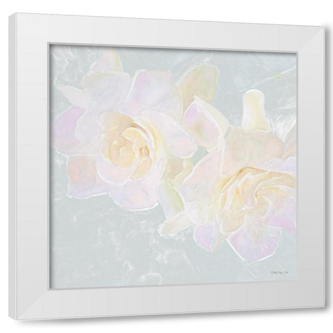 Rose Bouquet 1   White Modern Wood Framed Art Print by Stellar Design Studio