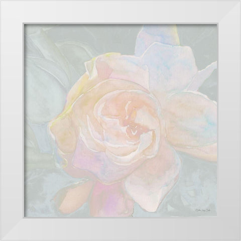 Rose Bouquet 2   White Modern Wood Framed Art Print by Stellar Design Studio