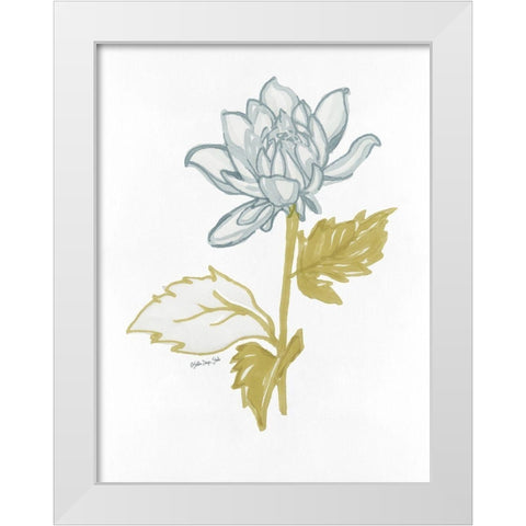 Countryside Bloom 1   White Modern Wood Framed Art Print by Stellar Design Studio