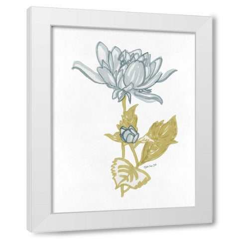 Country Side Bloom 4   White Modern Wood Framed Art Print by Stellar Design Studio