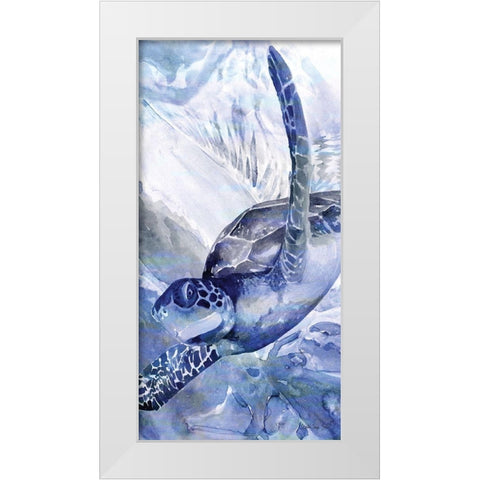 Among the Sea Grass 1 White Modern Wood Framed Art Print by Stellar Design Studio