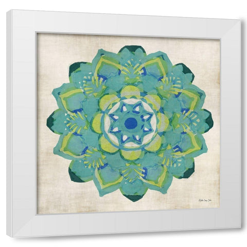 Global Pattern V White Modern Wood Framed Art Print by Stellar Design Studio