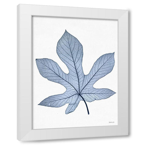 Indigo Nature Study III White Modern Wood Framed Art Print by Stellar Design Studio