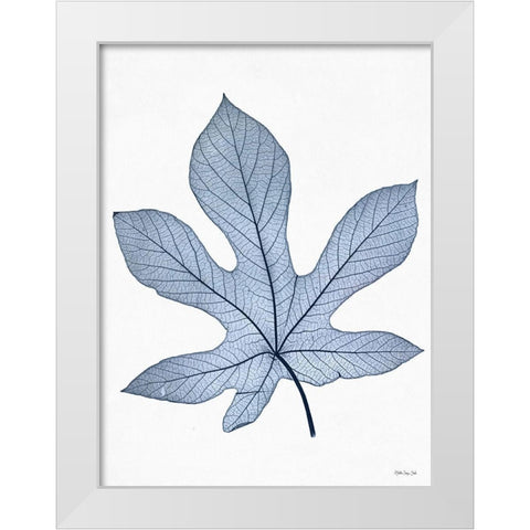 Indigo Nature Study III White Modern Wood Framed Art Print by Stellar Design Studio