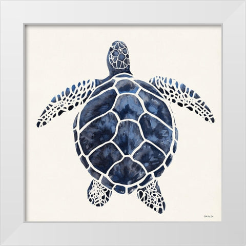 Leatherback     White Modern Wood Framed Art Print by Stellar Design Studio