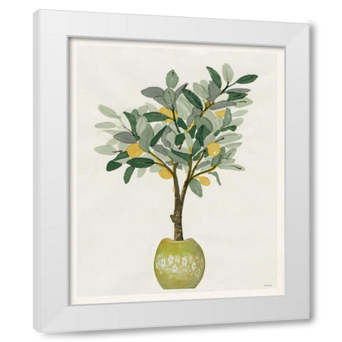 Lemon Tree III White Modern Wood Framed Art Print by Stellar Design Studio