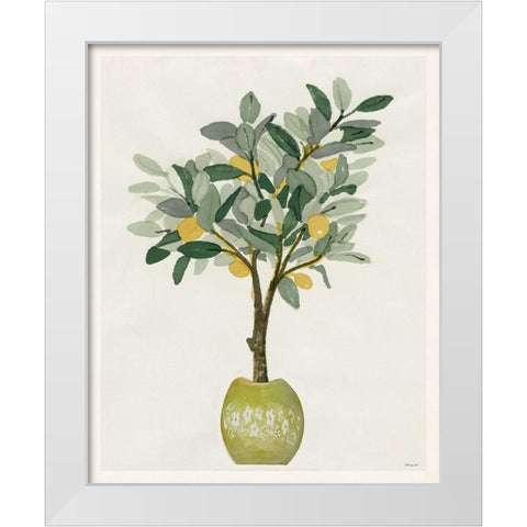 Lemon Tree III White Modern Wood Framed Art Print by Stellar Design Studio