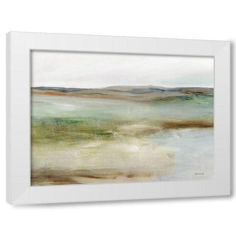 Meadow View II White Modern Wood Framed Art Print by Stellar Design Studio