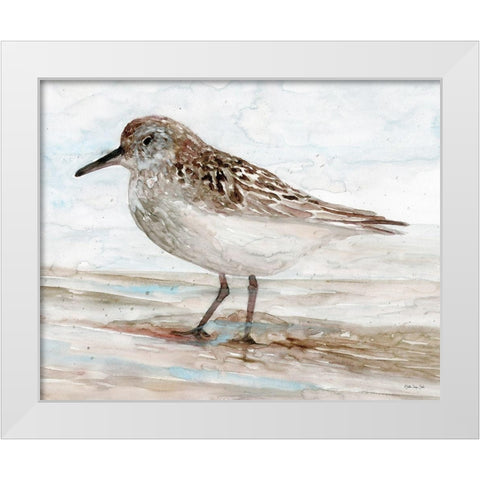 Sanibel Piper 1   White Modern Wood Framed Art Print by Stellar Design Studio