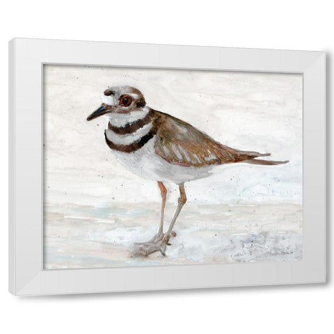 Sanibel Piper 4  White Modern Wood Framed Art Print by Stellar Design Studio