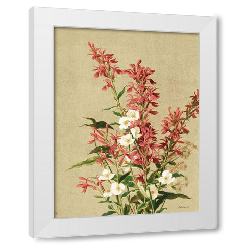 Meadow Flowers 2 White Modern Wood Framed Art Print by Stellar Design Studio