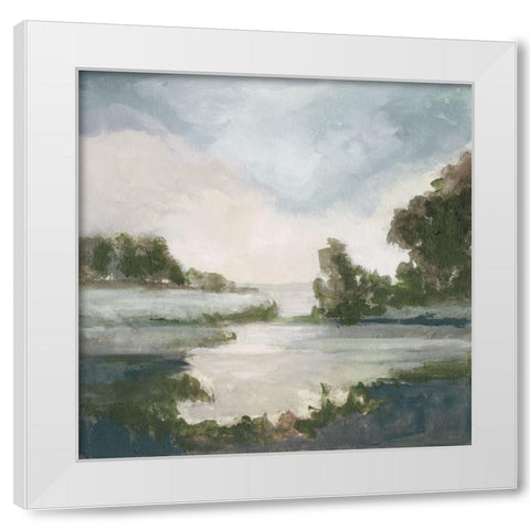 Pastel Countryside I     White Modern Wood Framed Art Print by Stellar Design Studio