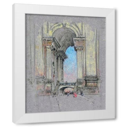Entrance to Vatican White Modern Wood Framed Art Print by Stellar Design Studio