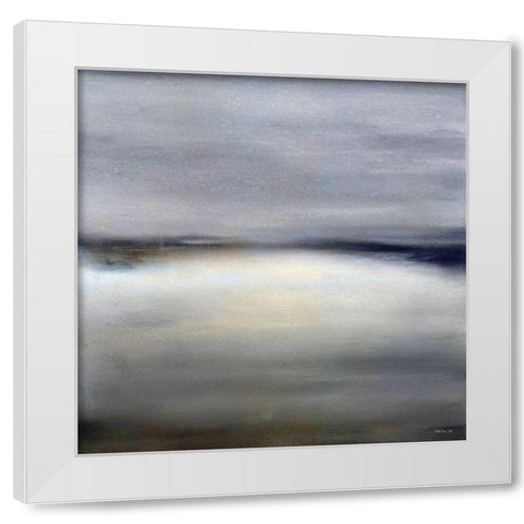 Distant Horizon 2 White Modern Wood Framed Art Print by Stellar Design Studio