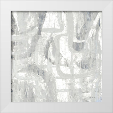 Intertwined 1    White Modern Wood Framed Art Print by Stellar Design Studio