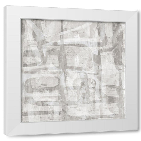 Intertwined 3     White Modern Wood Framed Art Print by Stellar Design Studio