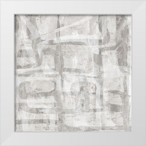 Intertwined 3     White Modern Wood Framed Art Print by Stellar Design Studio