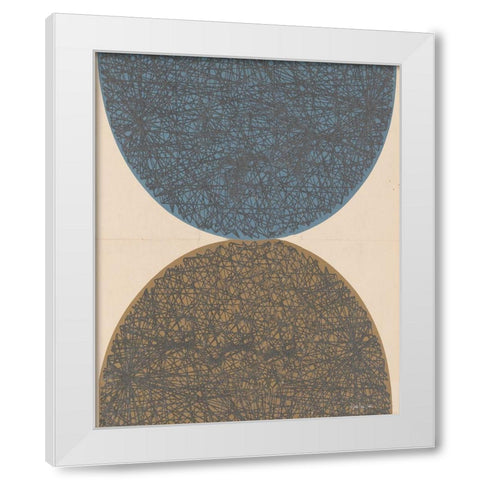 Balance    White Modern Wood Framed Art Print by Stellar Design Studio