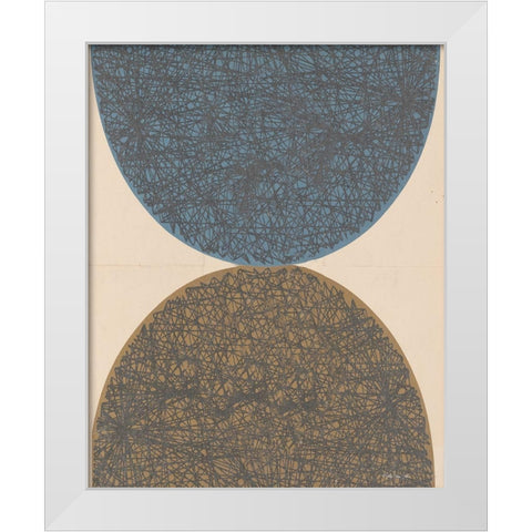 Balance    White Modern Wood Framed Art Print by Stellar Design Studio