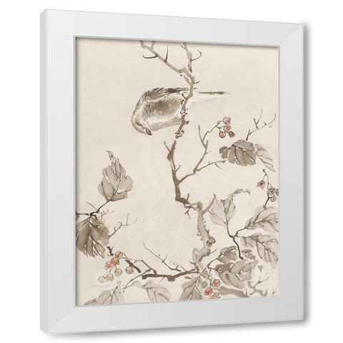 Sumi Ink Study 1 White Modern Wood Framed Art Print by Stellar Design Studio