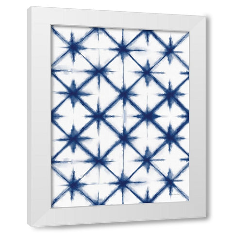 Shibori II White Modern Wood Framed Art Print by Seven Trees Design