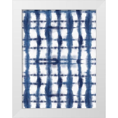 Shibori III White Modern Wood Framed Art Print by Seven Trees Design