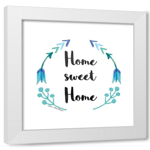 Home Sweet Home White Modern Wood Framed Art Print by Seven Trees Design