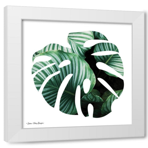 Leaves Leaf White Modern Wood Framed Art Print by Seven Trees Design
