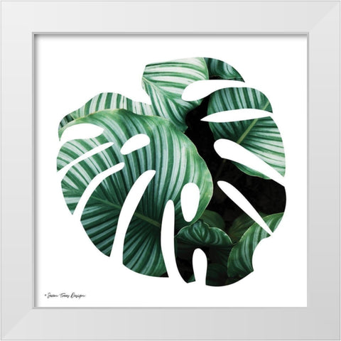 Leaves Leaf White Modern Wood Framed Art Print by Seven Trees Design
