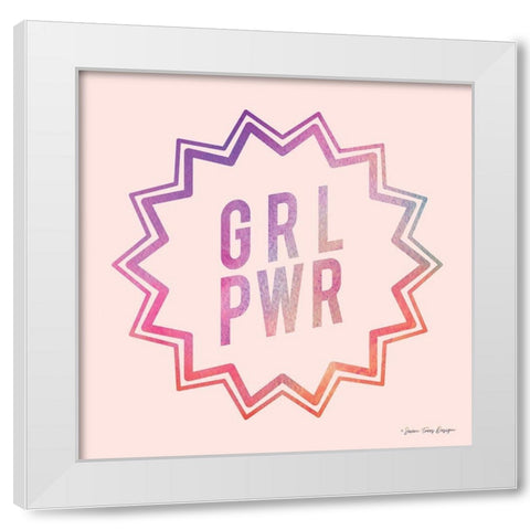Girl Power II White Modern Wood Framed Art Print by Seven Trees Design