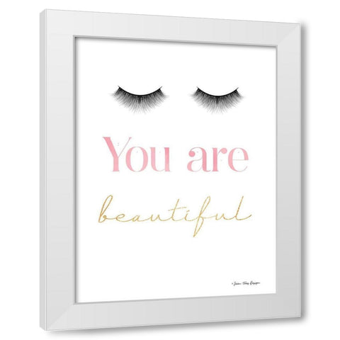 Beautiful White Modern Wood Framed Art Print by Seven Trees Design